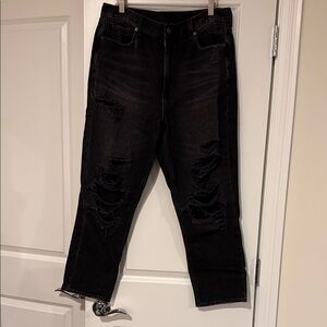 American Eagle Outfitters Black Ripped Jeans
